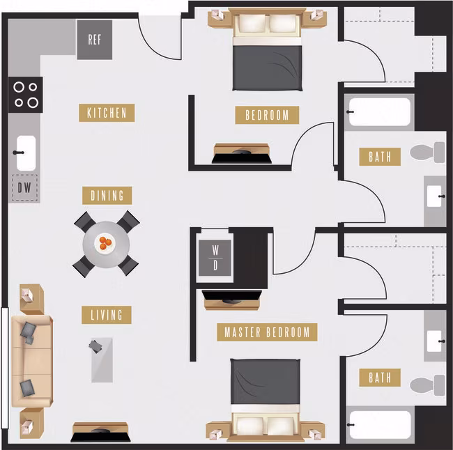 D4 (East Building) 504E 504E floor plan